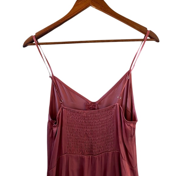 Abercrombie & Fitch NEW Satin Slip Mini Dress In Dusty Rose Size M - Picture 10 of 15